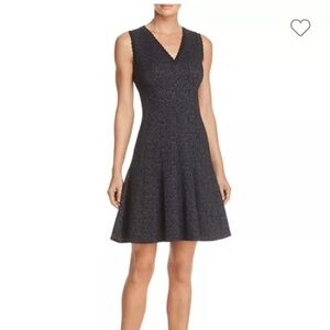 Rebecca Taylor Rose Jacquard Fit and Flare Dress